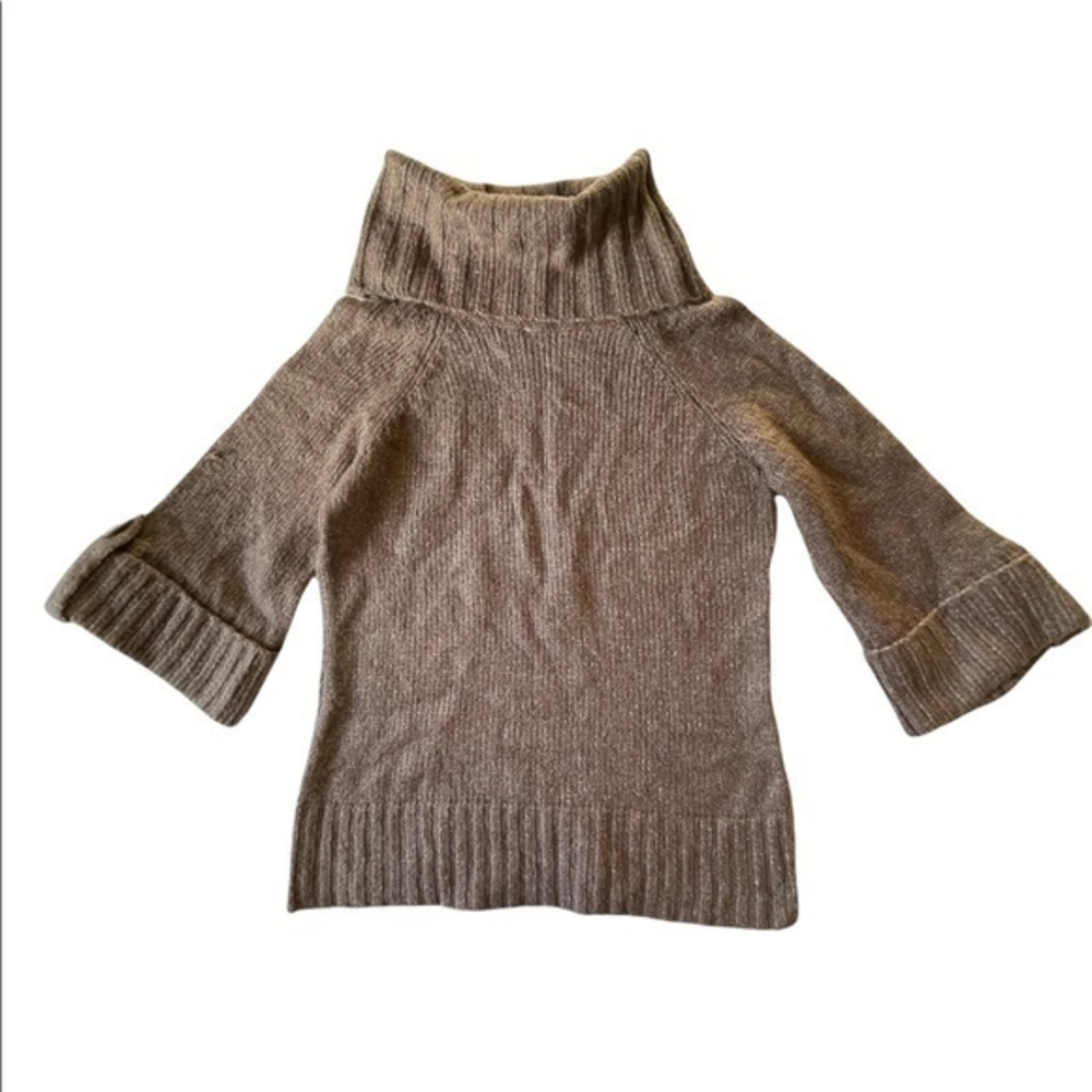 Carolyn Taylor Womens Small Brown Sweater‎ Turtle Neck